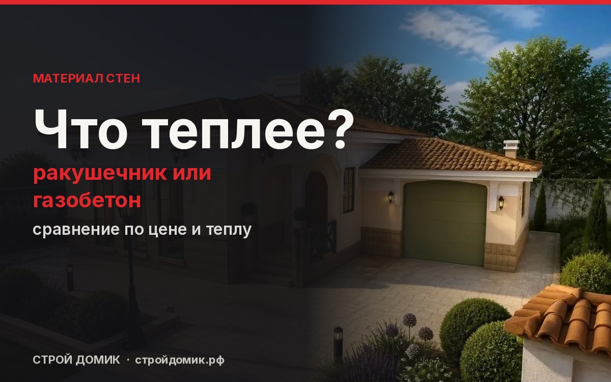 Из чего построить дом в Крыму: ракушечник или газобетон?